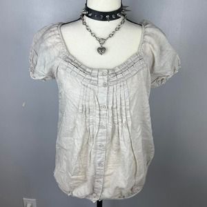 Coquette light grey blouse